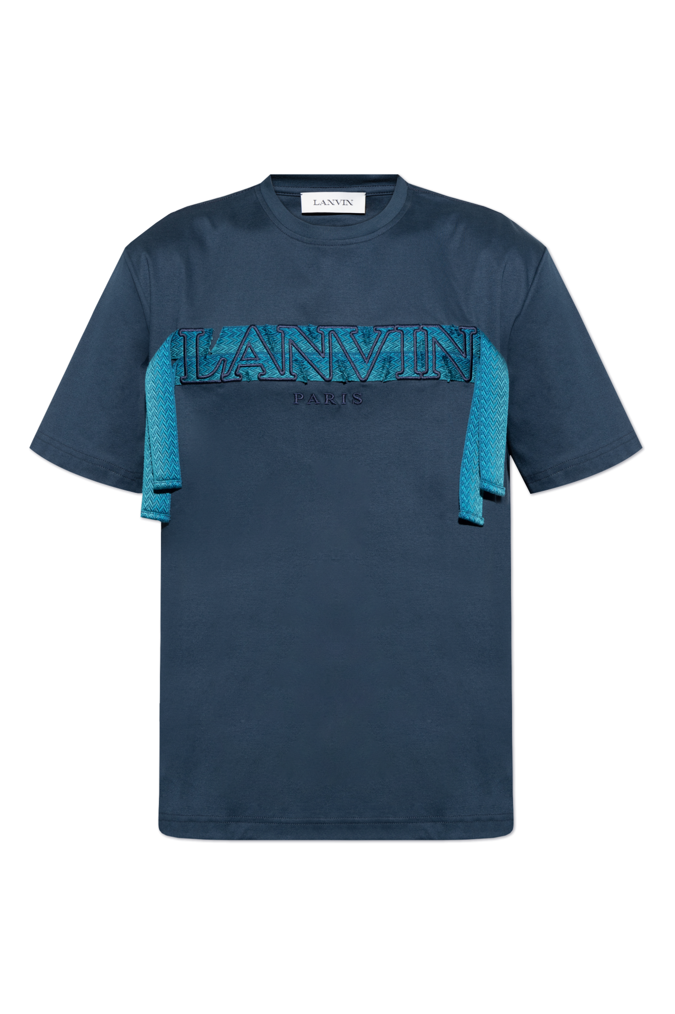 【関税込み】Lanvin ブルー ロゴパッチ Tシャツ Navy blue Logo T-shirt Lanvin - Vitkac AS